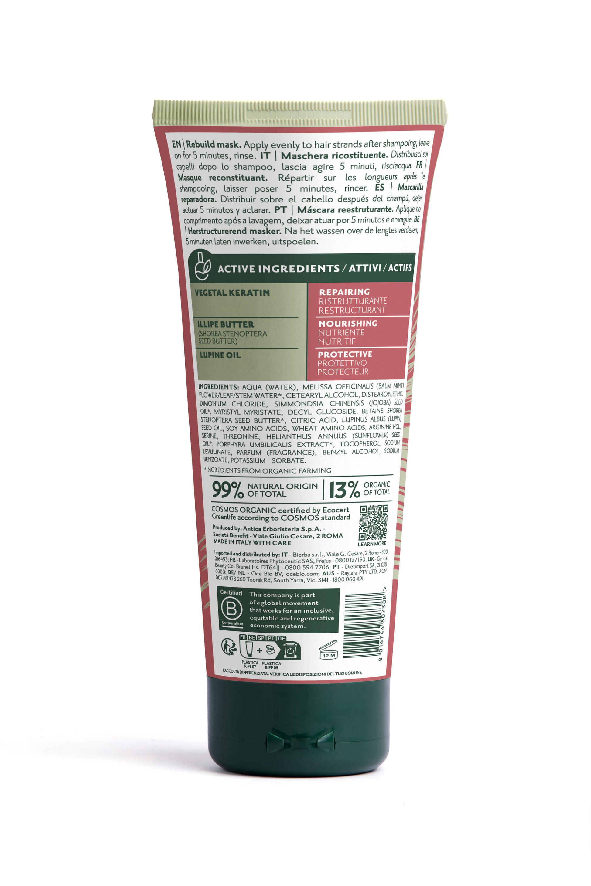 Herbatint Rebuild Mask Maschera Ricosituente 200ml-2