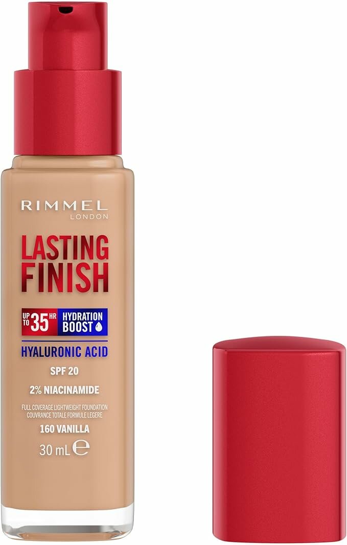Rimmel Fondotinta Lasting Finish 35h Con Acido Ialuronico 160 Vanilla 30ml-2