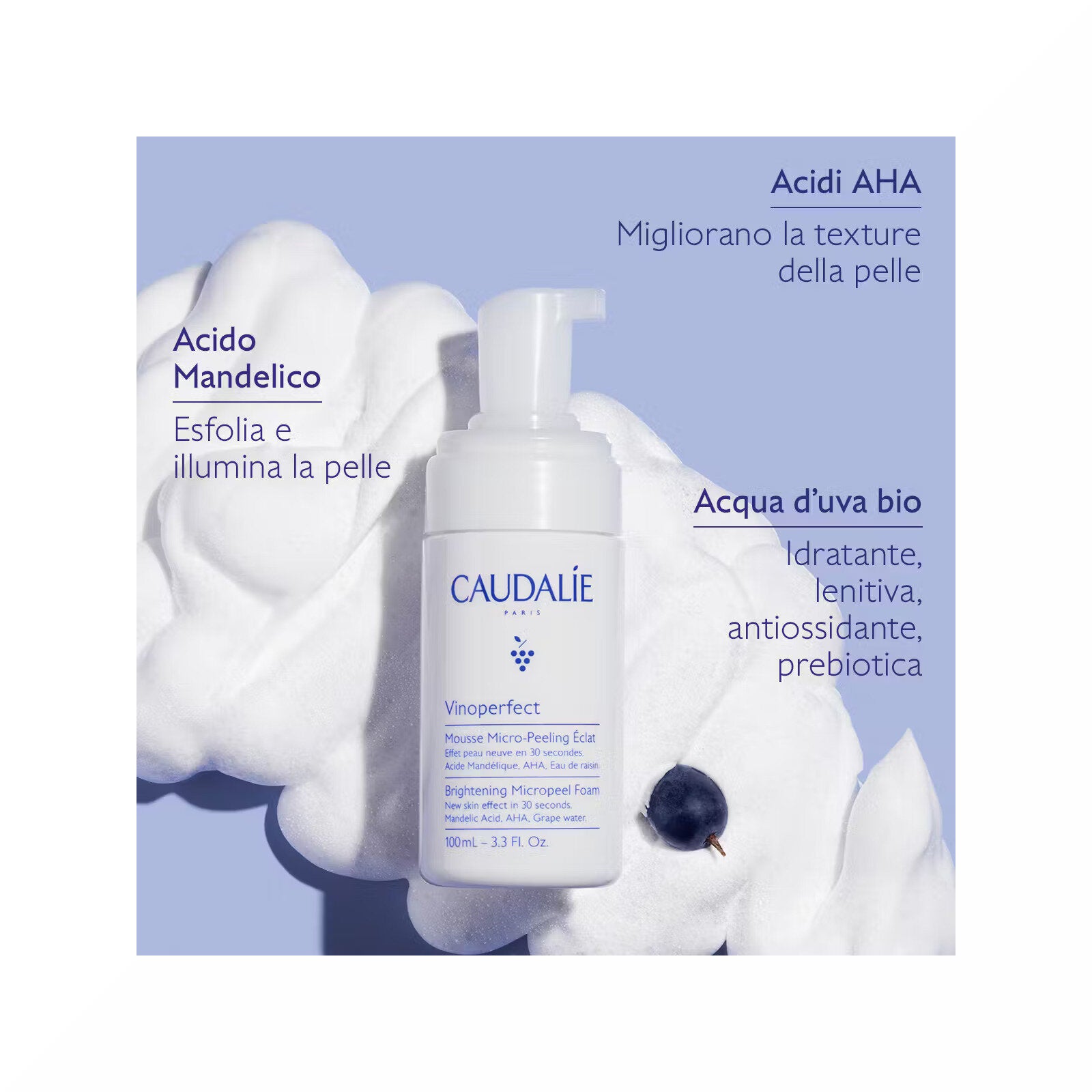 Caudalie Vinoperfect Mousse Micro-Peeling Illuminante 100ml-2