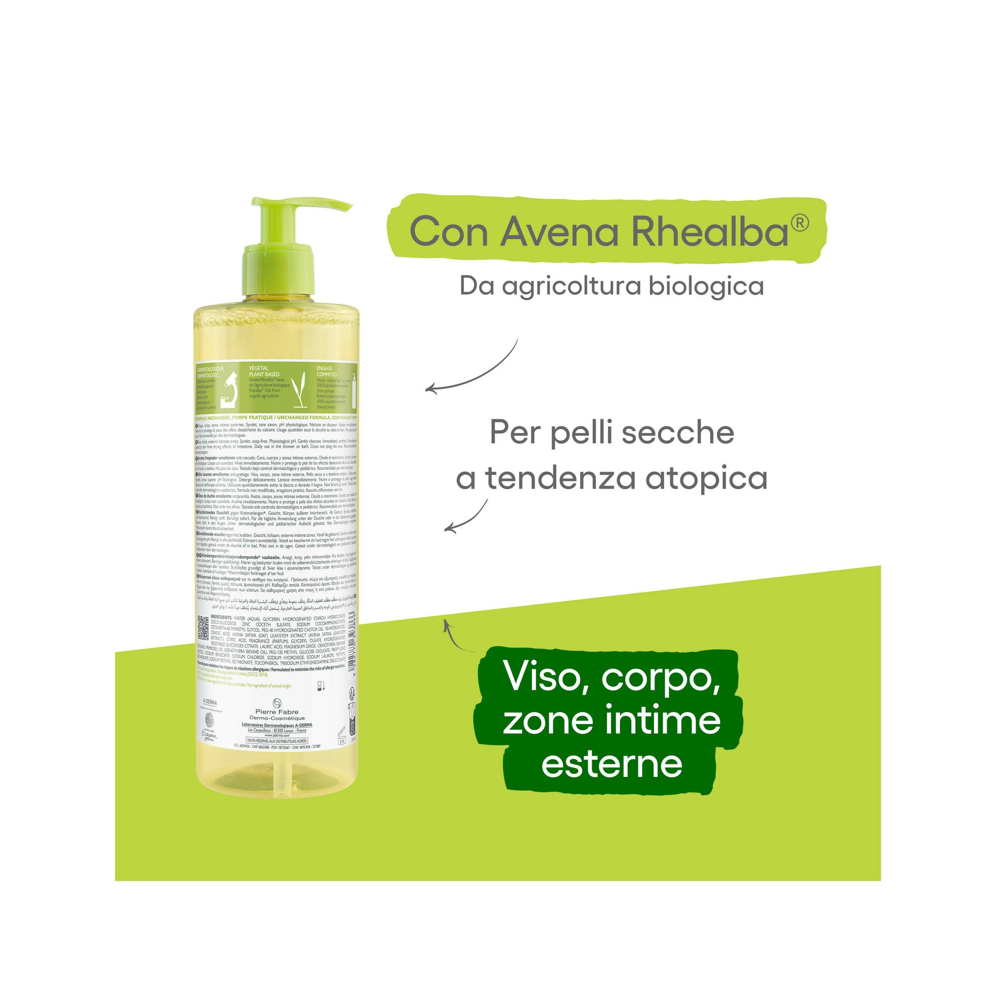 A-Derma Exomega Control Olio Lavante Emolliente Anti-grattage 750ml-4