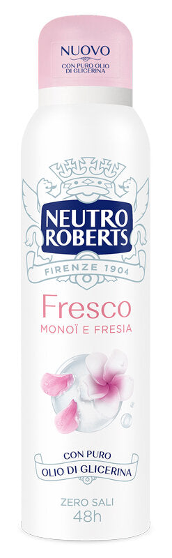 Neutro Roberts Deodorante Spray Fresco Rosa Zero Sali di Alluminio 150ml-1