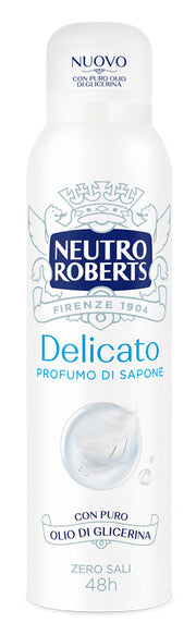 Neutro Roberts Deodorante Spray Delicato Extra Protezione Zero Sali di Alluminio 150ml-1