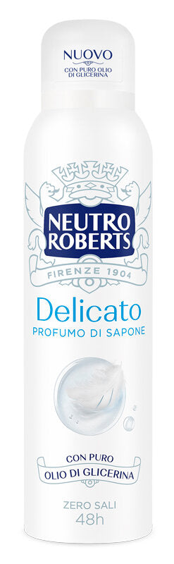 Neutro Roberts Deodorante Spray Delicato Extra Protezione Zero Sali di Alluminio 150ml-1