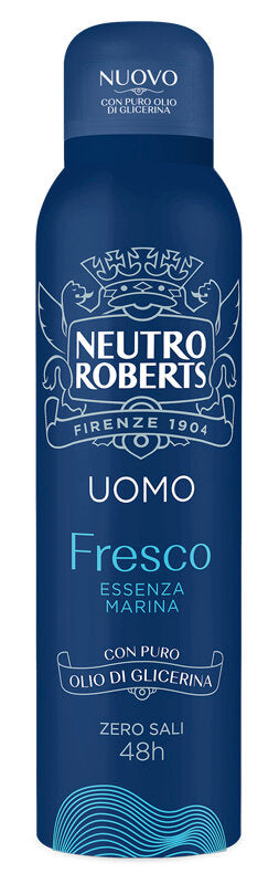 Neutro Roberts Deodorante Spray Uomo Essenza Marina Con antiodore Zero Sali di Alluminio 150ml-1