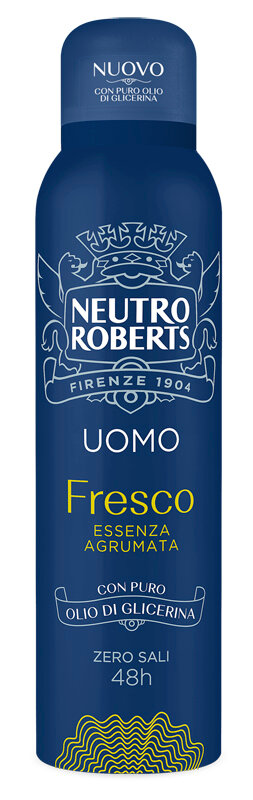 Neutro Roberts Deodorante Spray Uomo Essenza Agrumata Zero Sali di Alluminio 150ml-1