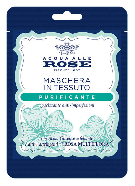 Acqua Alle Rose Maschera Viso in tessuto Purificante 1pz-1