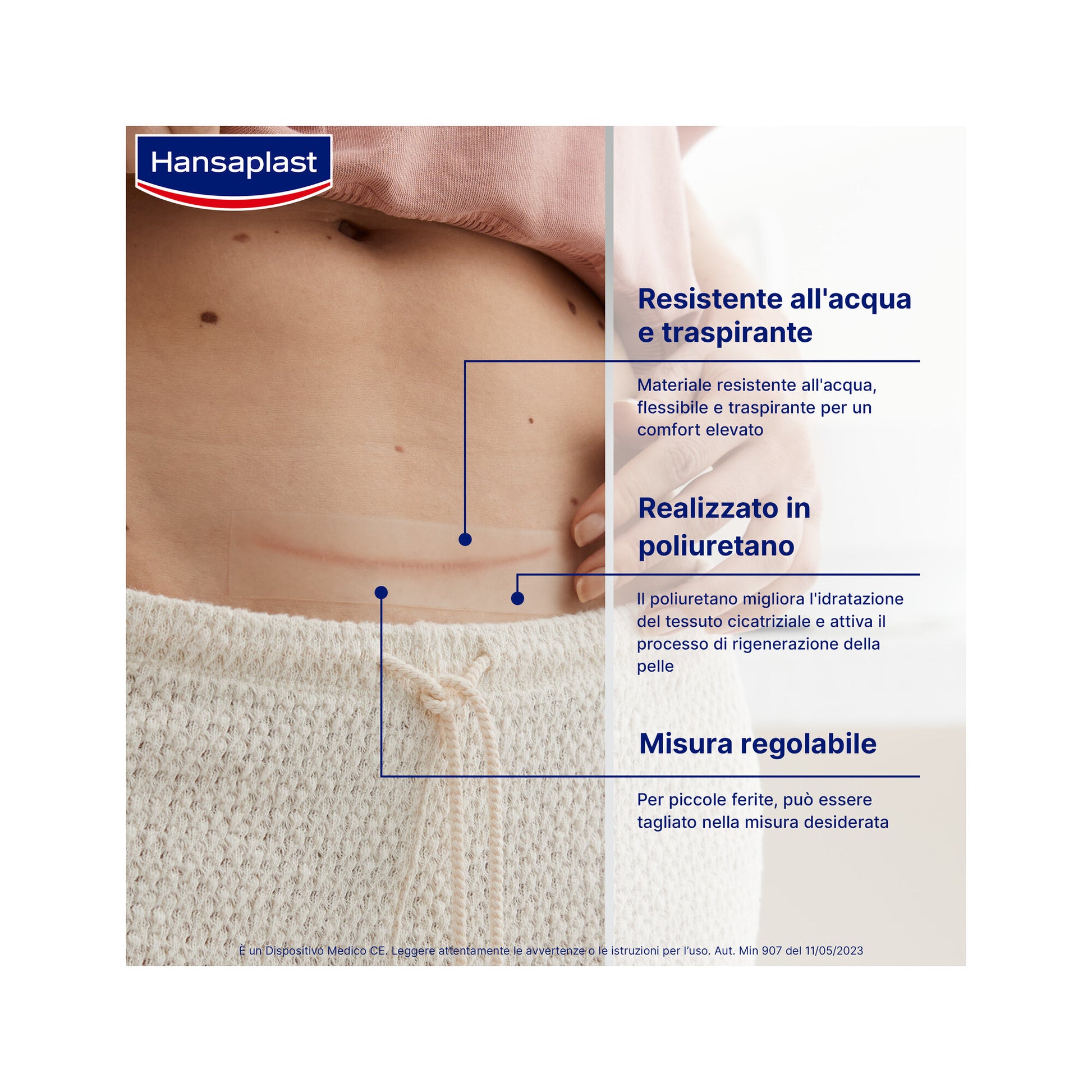 Hansaplast Cerotti Riduzione Delle Cicatrici XL 21 Pezzi Da 3x14,6 Cm Cerotti Cicatrici Grandi-4