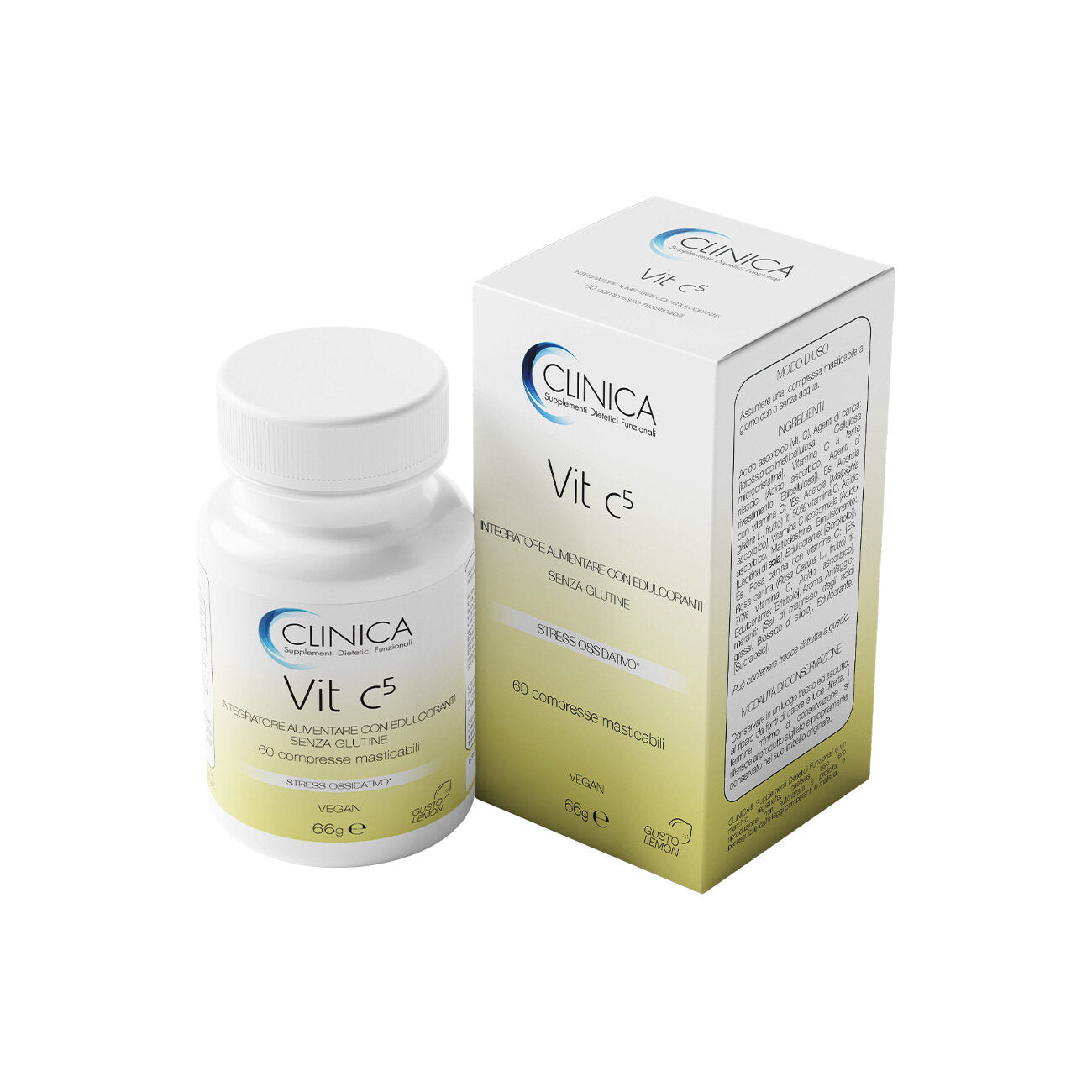 Clinica Vit C5 60 Compresse Masticabili – 2 Mesi Di Trattamento-2