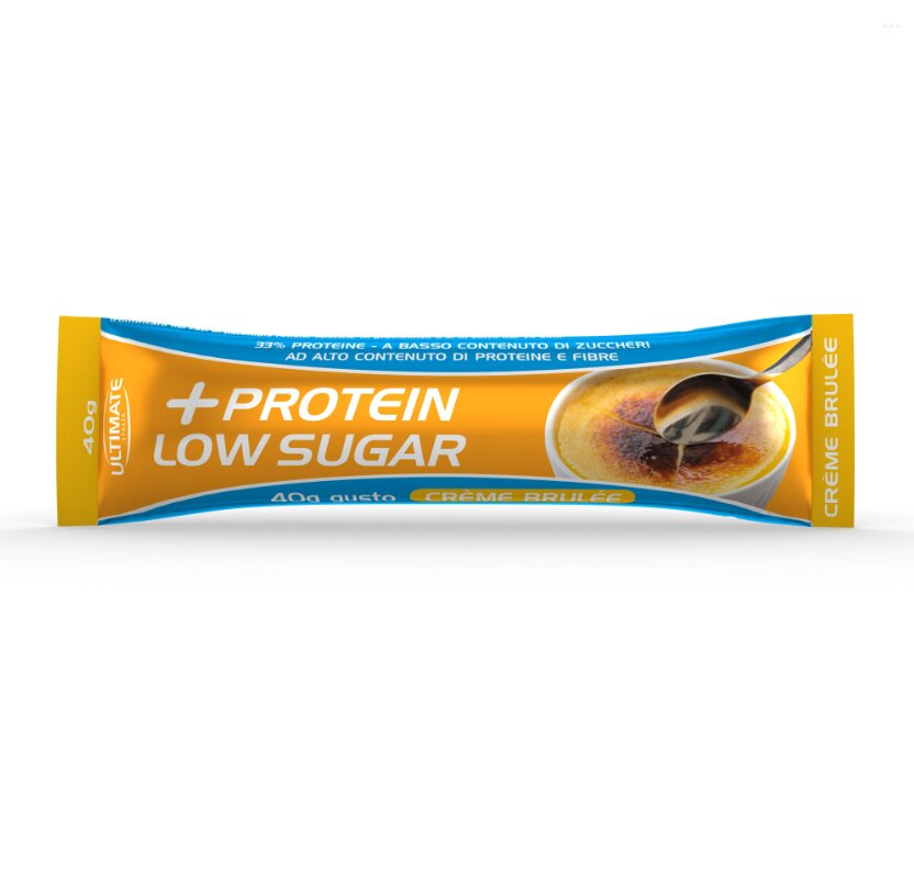 Ultimate + Protein Low Sugar Barretta Gusto Creme Brulèe 16 Pezzi-1