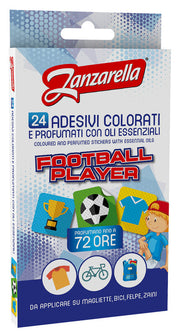 Zanzarella Adesivi Colorati Football Player 24 Pezzi-1