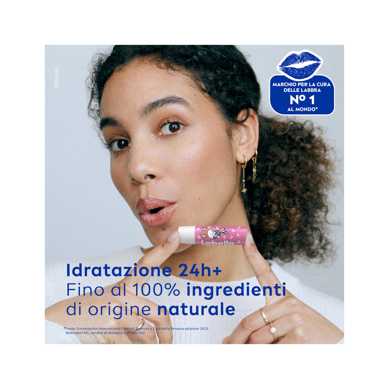 Labello Soft Rosé Disney Limited Edition Daisy Duck Burrocacao Labbra Colorato E Idratante 4,8g-2