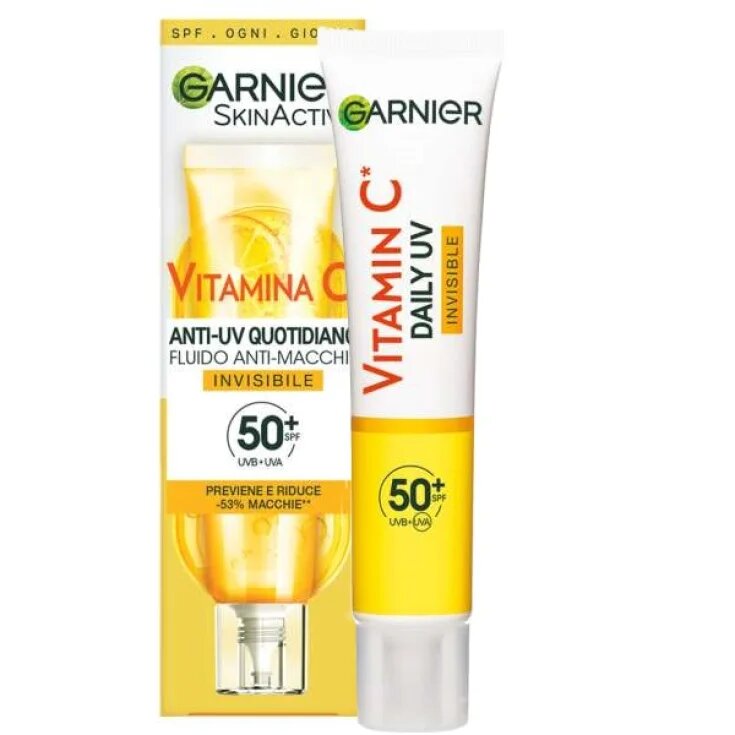 Garnier SkinActive Fluido Anti-Macchie Invisibile Vitamina C 40ml SPF50+-1