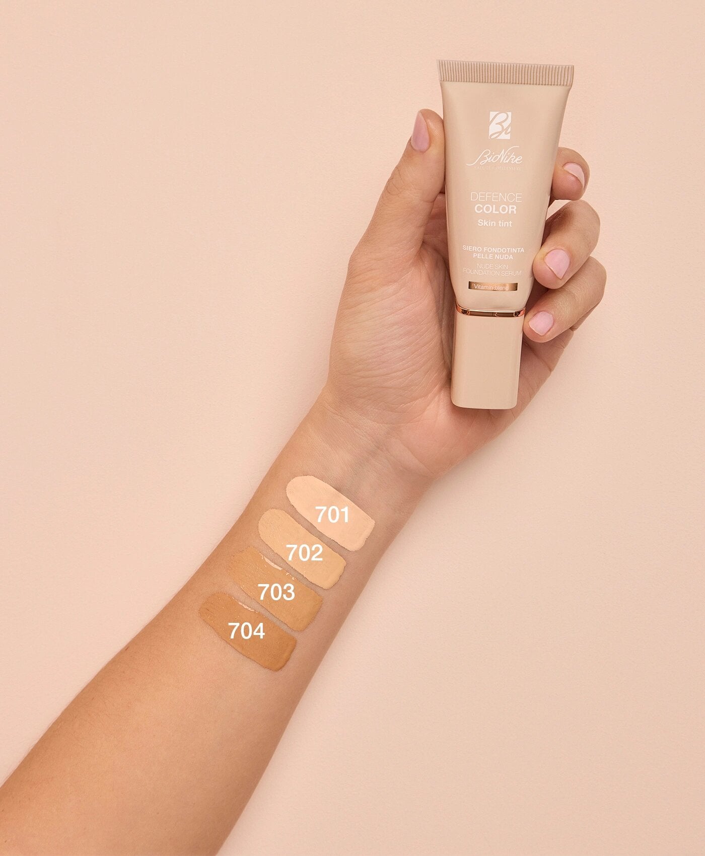 Bionike Defence Color Skin Tint Siero Fondotinta Pelle Nuda 703 Praline 30ml-2