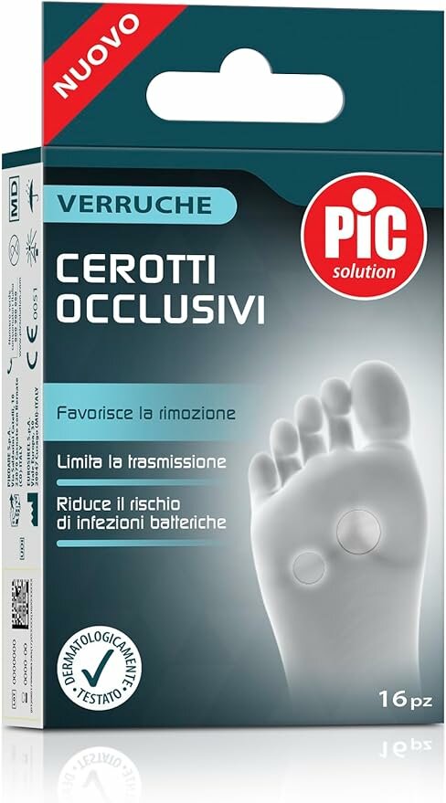 Pic Solution Cerotti Occlusivi Per Il Trattamento Verruche Confezione Mix 16 Pezzi-1