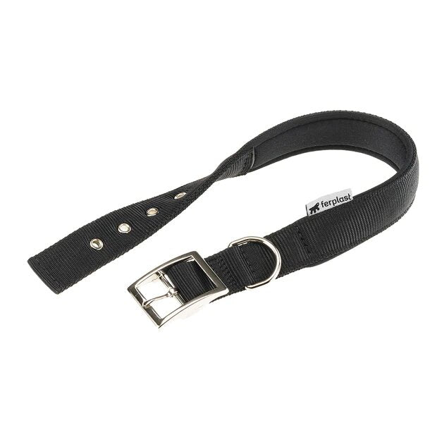 Ferplast Daytona C Collare In Nylon Con Soffice Imbottitura Nero Per Cani C40/63-1