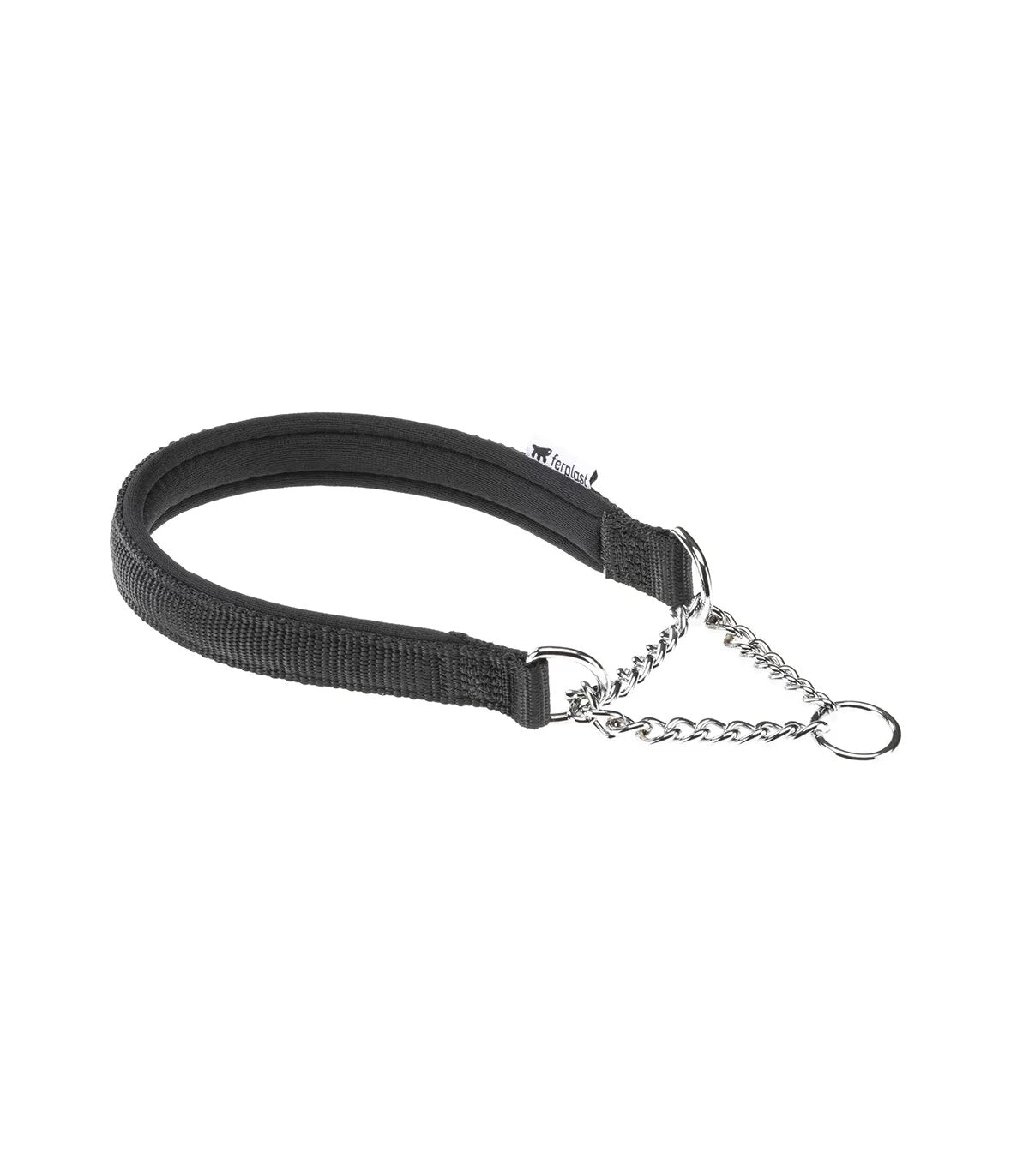Ferplast Daytona CSS Collare Semistrangolo Nylon Soffice Imbottitura Nero Per Cani CSS15/40-1