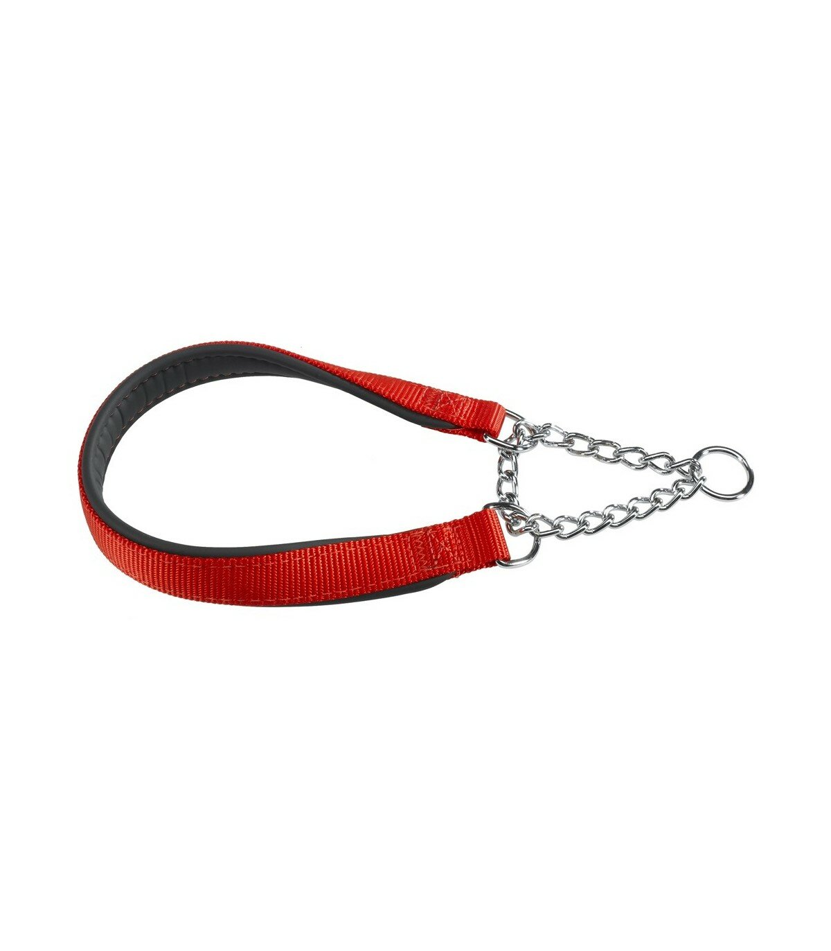 Ferplast Daytona CSS Collare Semistrangolo Nylon Soffice Imbottitura Rosso Per Cani CSS20/55-1