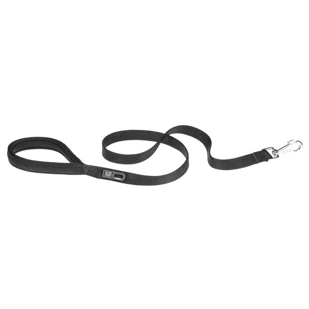 Ferplast Daytona G Guinzaglio In Nylon Impugnatura Imbottita E Porta Sacchetti Igienici Nero Per Cani G25/120-1