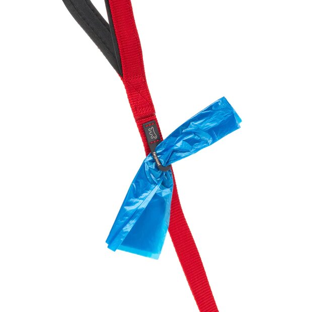 Ferplast Daytona G Guinzaglio In Nylon Impugnatura Imbottita E Porta Sacchetti Igienici Rosso Per Cani G25/120-2
