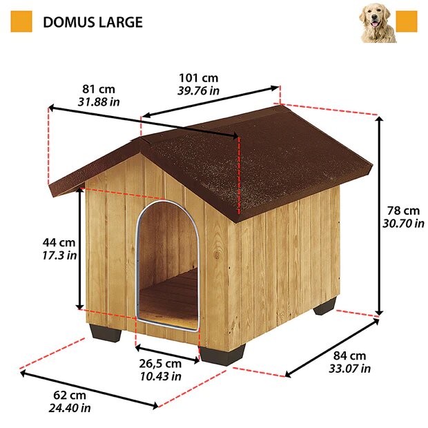 Ferplast Domus Cuccia In Legno Di Pino Nordico Large-9