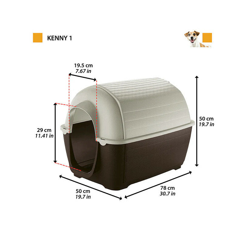 Ferplast Kenny Cuccia In Resina Termplastica Per Cani 50x78xh50cm-4