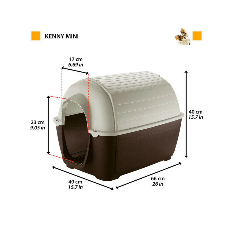 Ferplast Kenny Cuccia In Resina Termplastica Per Cani 40x66xh40cm-4