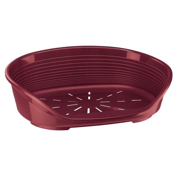 Ferplast Siesta Deluxe Cuccia Cani/Gatti in Plastica Bordeaux Misura 2-1