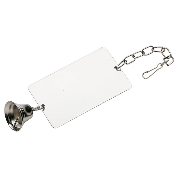 Ferplast Specchietto Rettangolare Con Campanello Large Per Uccelli-1