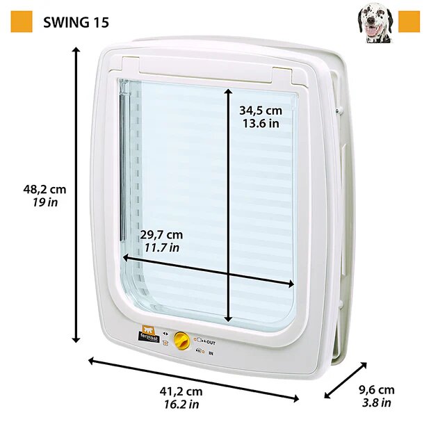 Ferplast Swing 15 Portina Per Cani Colore Marrone-2