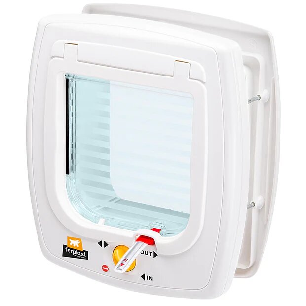 Swing 7 Portina Per Gatti Con Sistema Magnetico Colore Bianco-1