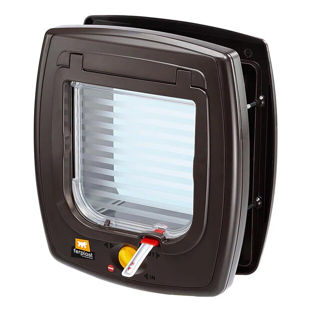 Swing 7 Portina Per Gatti Con Sistema Magnetico Colore Marrone-1