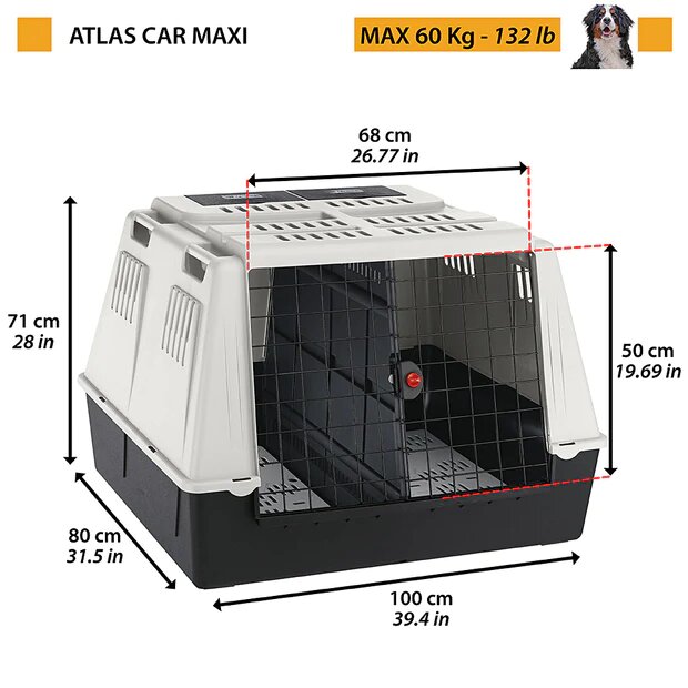 Ferplast Atlas Car Trasportino auto Per Cani Taglia Maxi-1