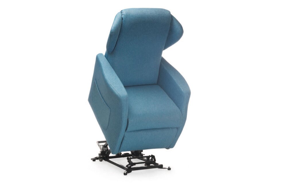 Mopedia Poltrona Elevabile Ninfea con Roller 4 Ruote 50mm PO401 Sabbia-3