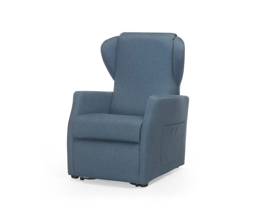 Mopedia Poltrona Elevabile Ninfea con Roller 4 Ruote 50mm PO401 Blu-4
