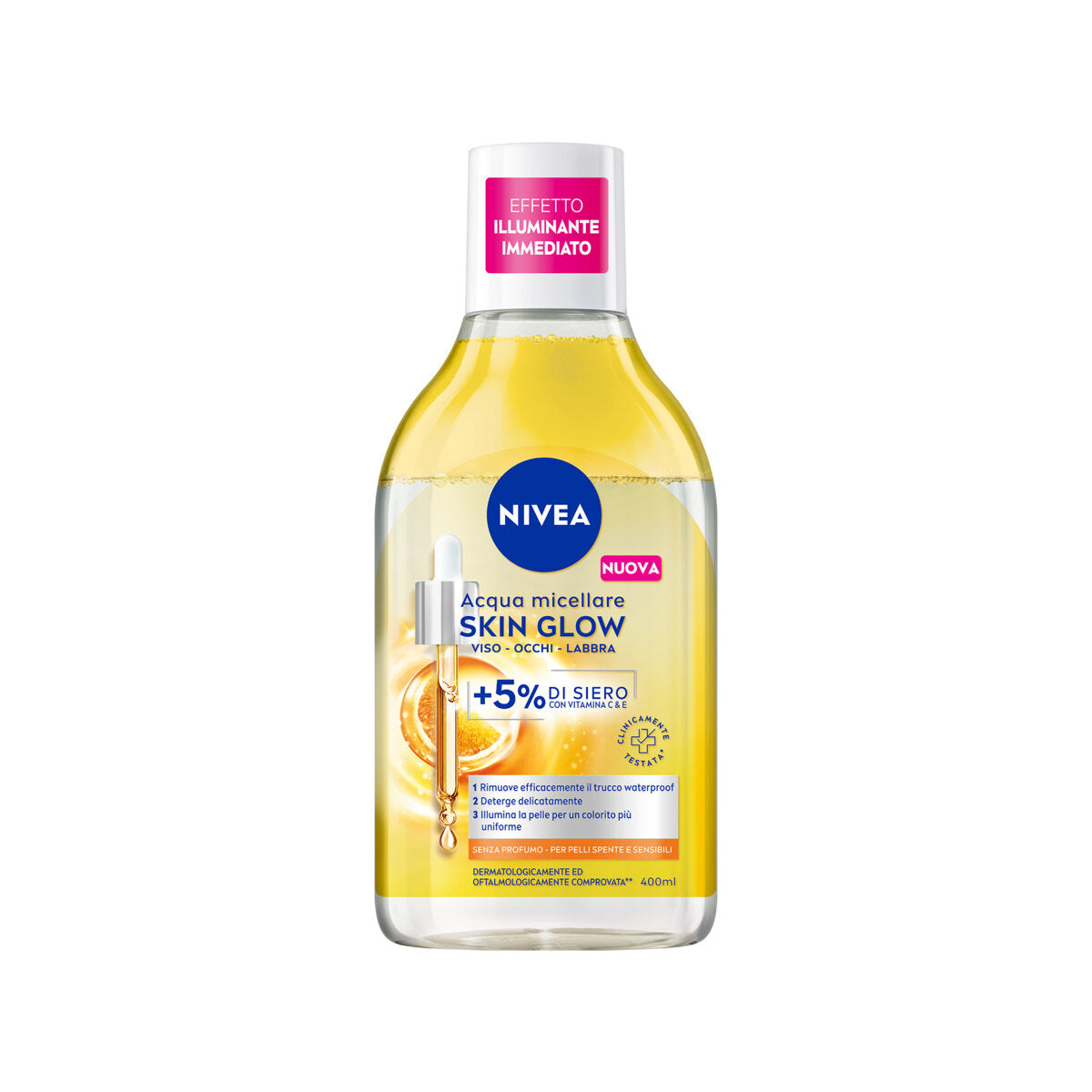 Nivea Acqua Micellare Bifase Skin Glow 400ml-4