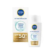 Nivea Sun Uv Viso Derma Skin Clear Fp50+ 40ml Crema Solare Viso Anti-imperfezioni Con Niacinamide-2