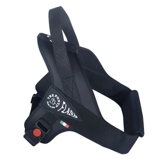 Tre Ponti Pettorina Nero Rifrangente Flash Per Cani 20/30kg Taglia L-1