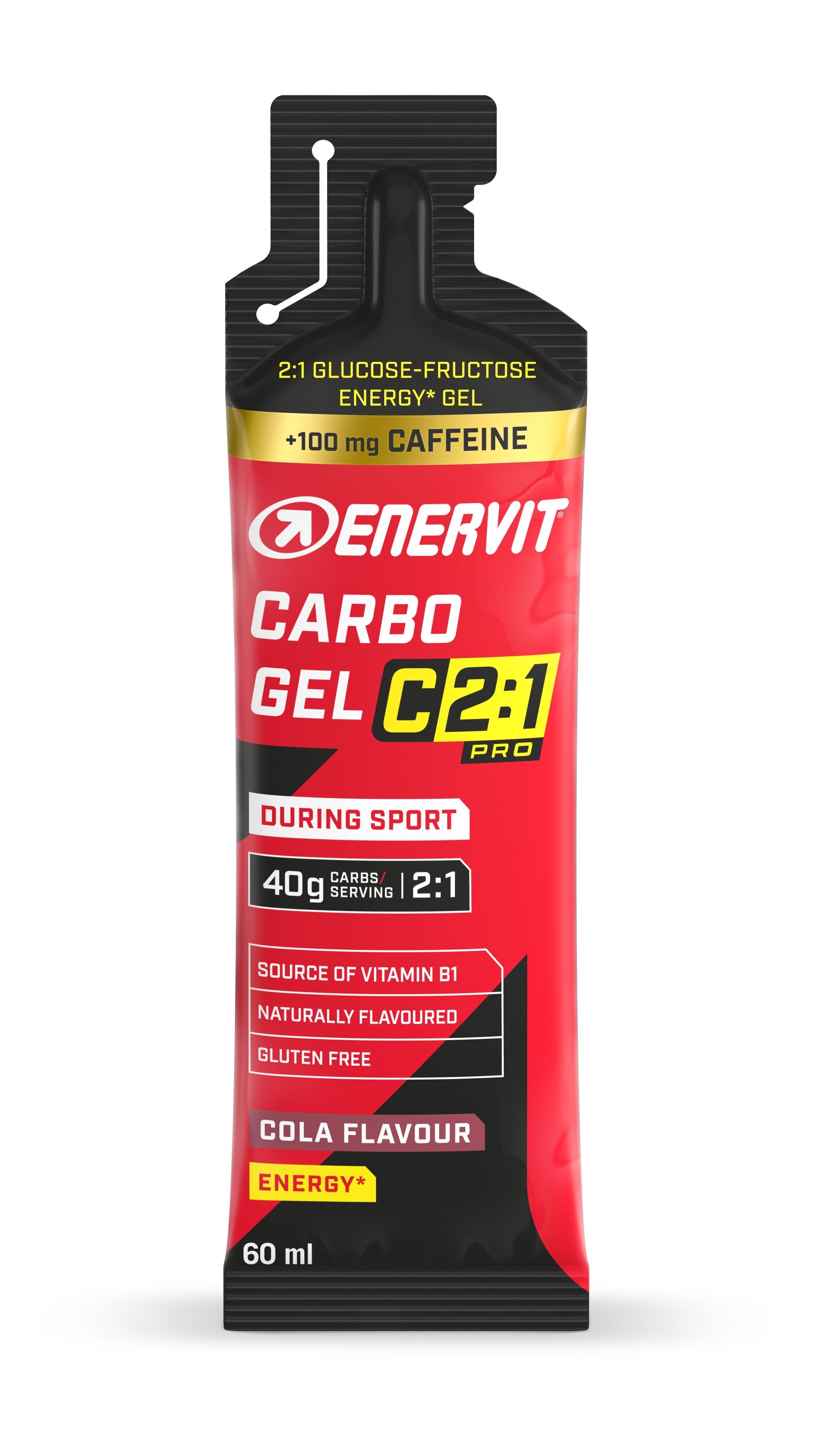 Enervit Carb Gel C2:1 +100mg Caffeine 60ml-2