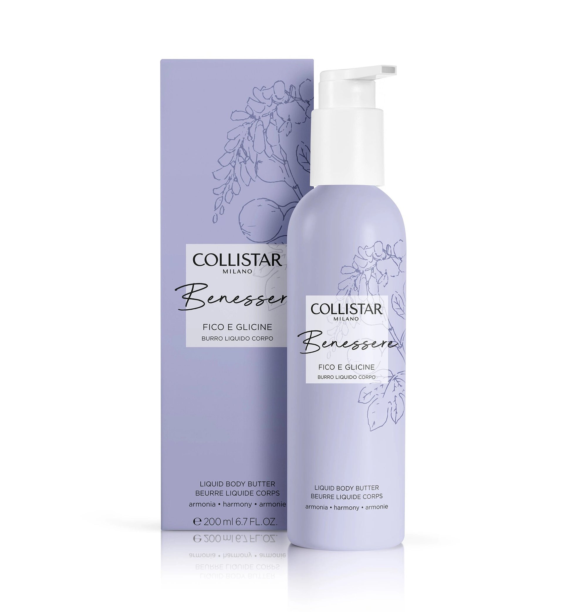 Collistar Benessere Fico E Glicine Burro Liquido Corpo 200ml-2