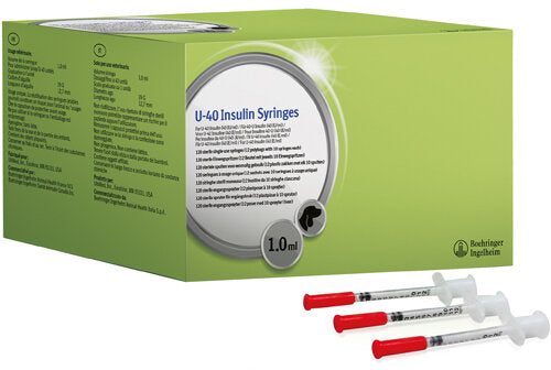 Prozinc Siringa Insulina U-40 Uso Veterinario 1ml 120 Pezzi-1