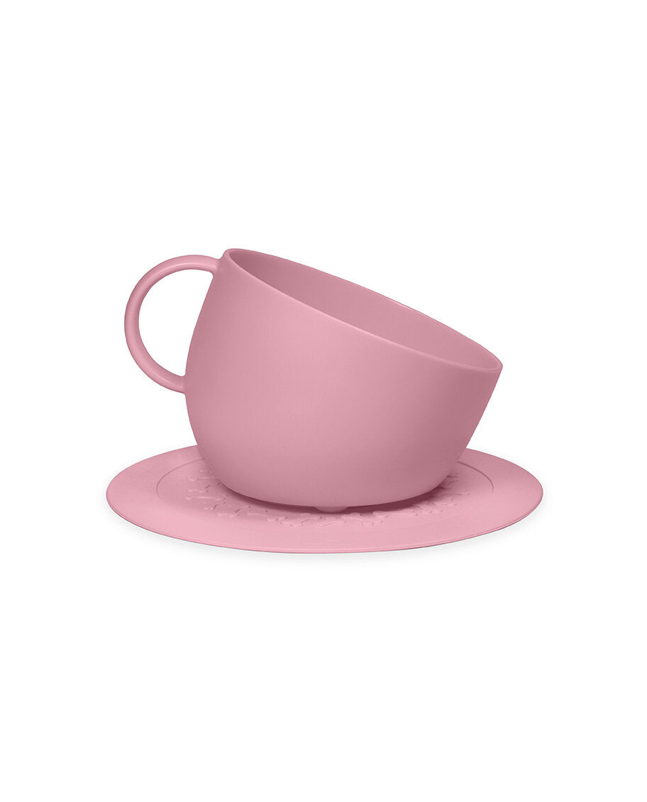 United Pets Set Cup Ciotola Anti Schizzo Colore Rosa Antico 2500ml-1