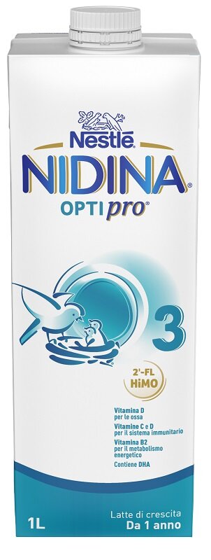 Nestlé Nidina Optipro 3 Latte Di Crescita Liquido Da 1 Anno Brick 1 Litro-1