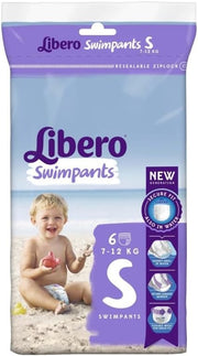 Pannolini Mare/piscina Libero Swim Pants per Bambino 7/16 kg 12 Pezzi-1