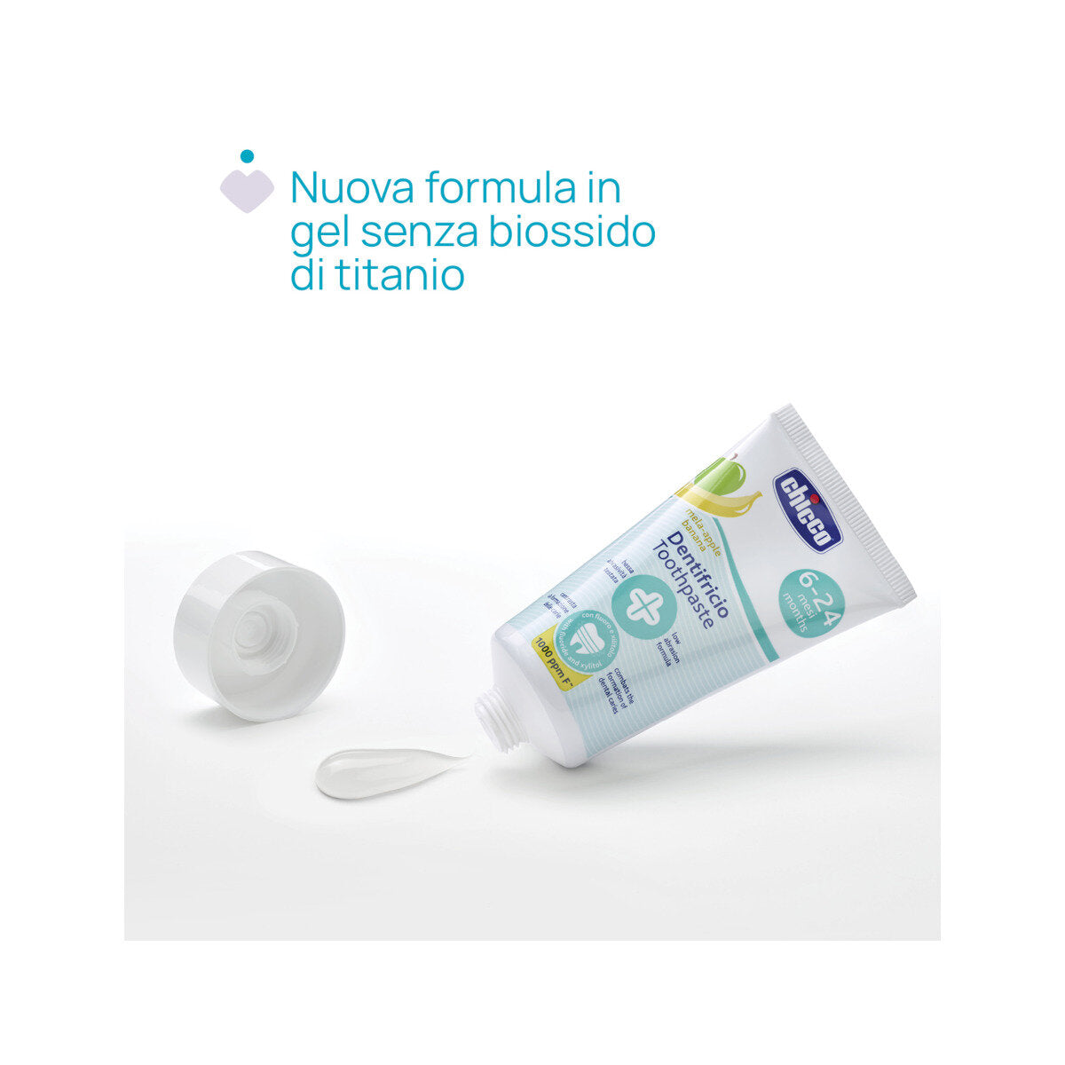 Chicco Dentifricio 6-24 Mesi Gusto Mela-Banana Con Fluoro 50ml-4