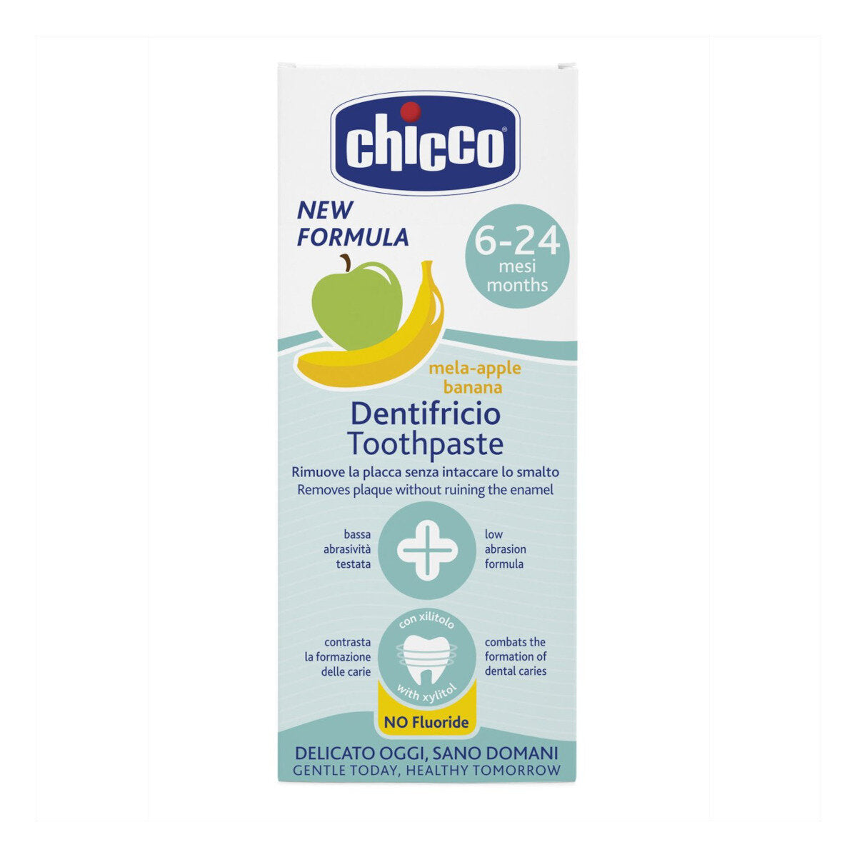 Chicco Dentifricio 6-24 Mesi Gusto Mela-Banana Con Fluoro 50ml-6