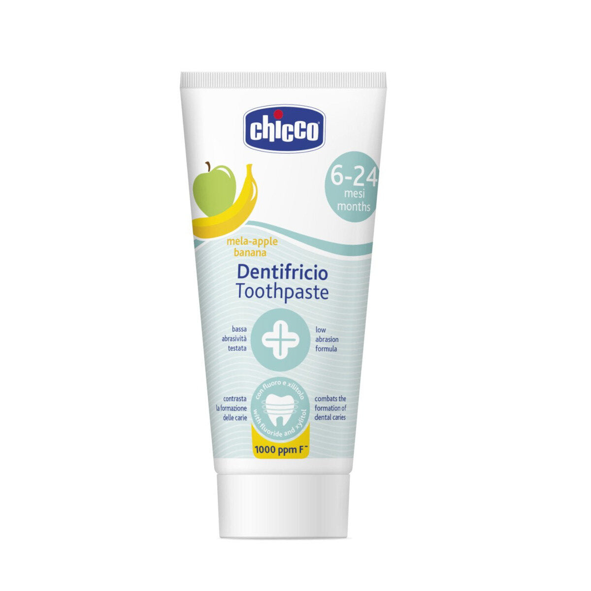 Chicco Dentifricio 6-24 Mesi Gusto Mela-Banana Con Fluoro 50ml-1
