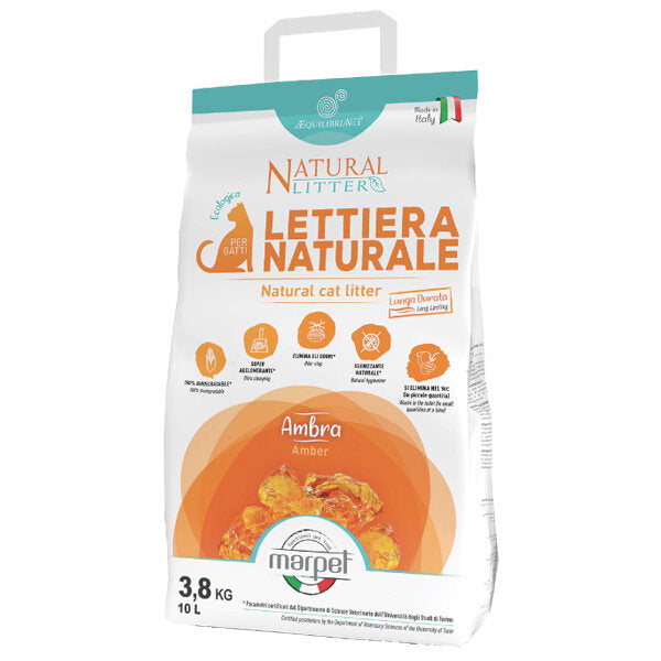 Marpet Equilibriavet Lettiera Vegetale Naturale Ambra 10L-1
