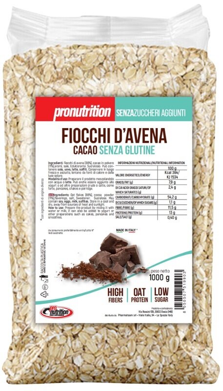 Pronutrition Fiocchi D'Avena Gusto Cacao Senza Glutine 1kg-1