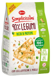 Doria Semplicissimi Snack 90% Legumi Ceci-lenticchie-piselli 60 g-0
