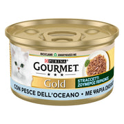 Purina Gourmet Gold Straccetti Gatto con Pesce dell'Oceano 85g-1